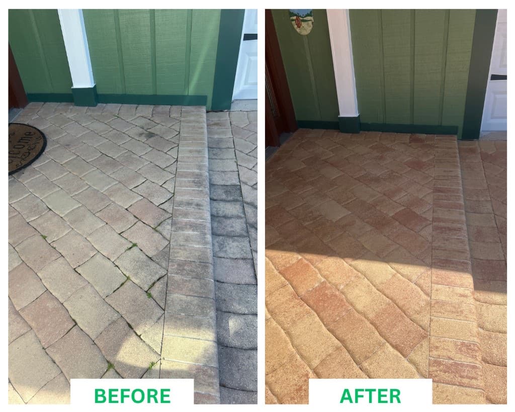 Front Entry Paver Walkway Restoration
